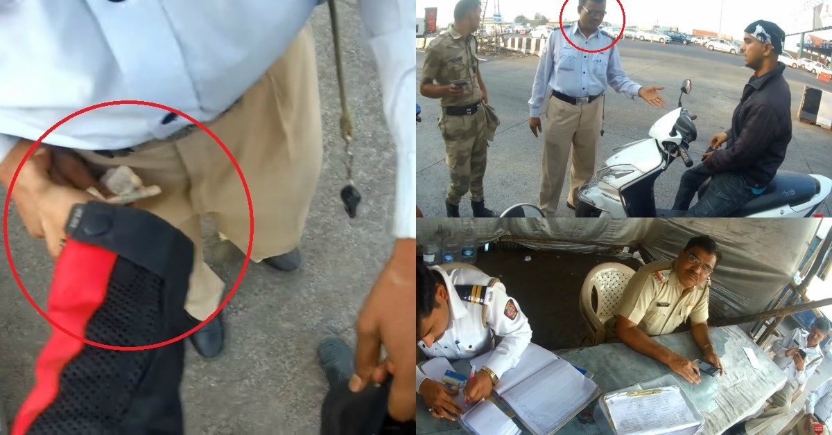 Traffic Cop Taking Bribe Caught On Camera Feature Image