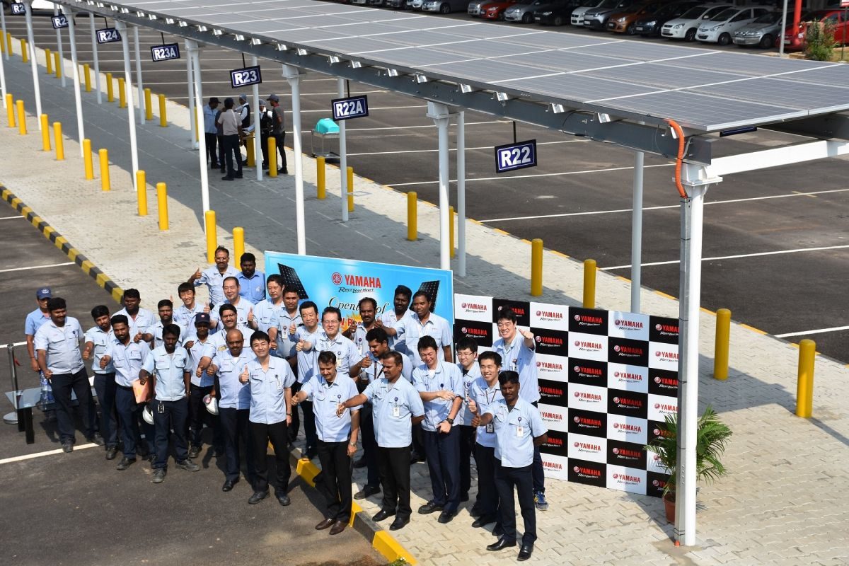 Yamaha Commissions Solar Power Plant At Its Chennai Facility