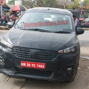 Maruti Suzuki Ertiga Interior Spy Shots Reveal Six Speed Transmission