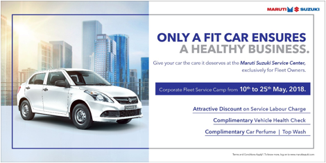 Corporate Fleet And Taxi Owners Can Avail Free Maruti Suzuki Vehicle Health Check