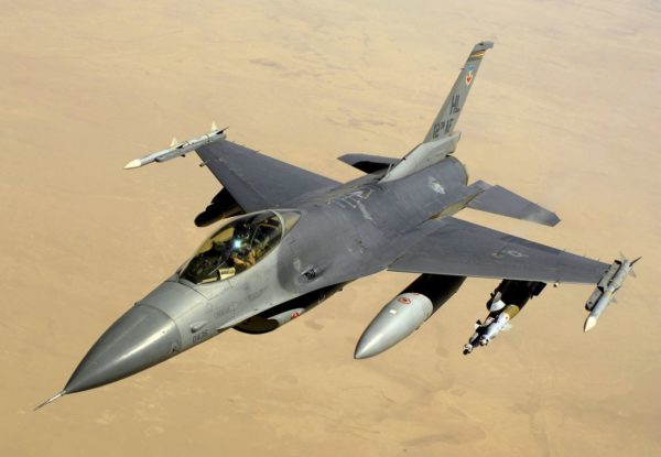 A USAF F-16C over Iraq in 2008 (Source: Wikipedia) A USAF F-16C over Iraq in 2008 (Source: Wikipedia)