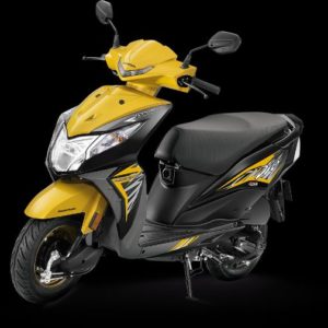 Honda Dio Deluxe Dazzle Yellow Metallic