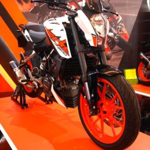 KTM Duke With Side Mounted Exhaust Indonesia Show