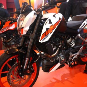 KTM Duke With Side Mounted Exhaust Indonesia Show
