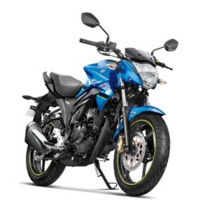 Suzuki Gixxer ABS Metallic Triton Blue Glass Sparkle Black