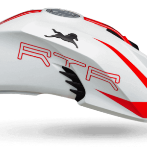 TVS Apache RTR  V New Colour Options White