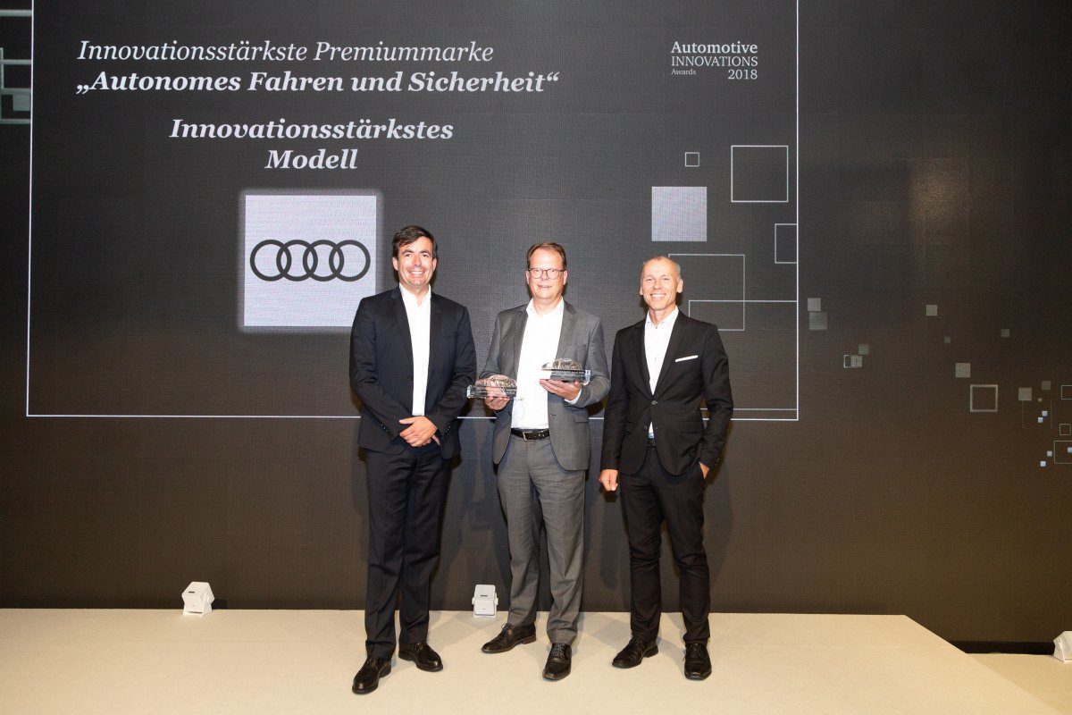 Audi A Named The Most Innovative Model Of The Year  At Automotive Innovations Award