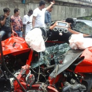 Ferrari California T Crash Kolkata