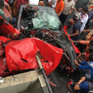 Ferrari California T Crash Kolkata