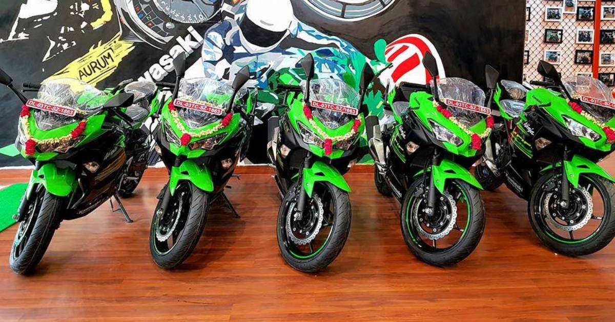 Kawasaki Delhi Delivers Five Ninja  Motorcycles In A Single Day Feature Image