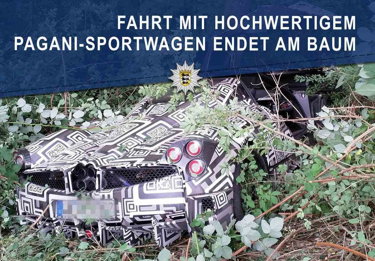 Test Driver Crashes Pagani Huayra Prototype Into A Tree In Germany