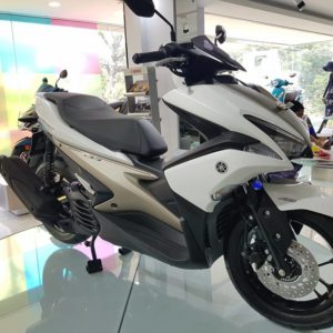 Yamaha Aerox Displayed In India