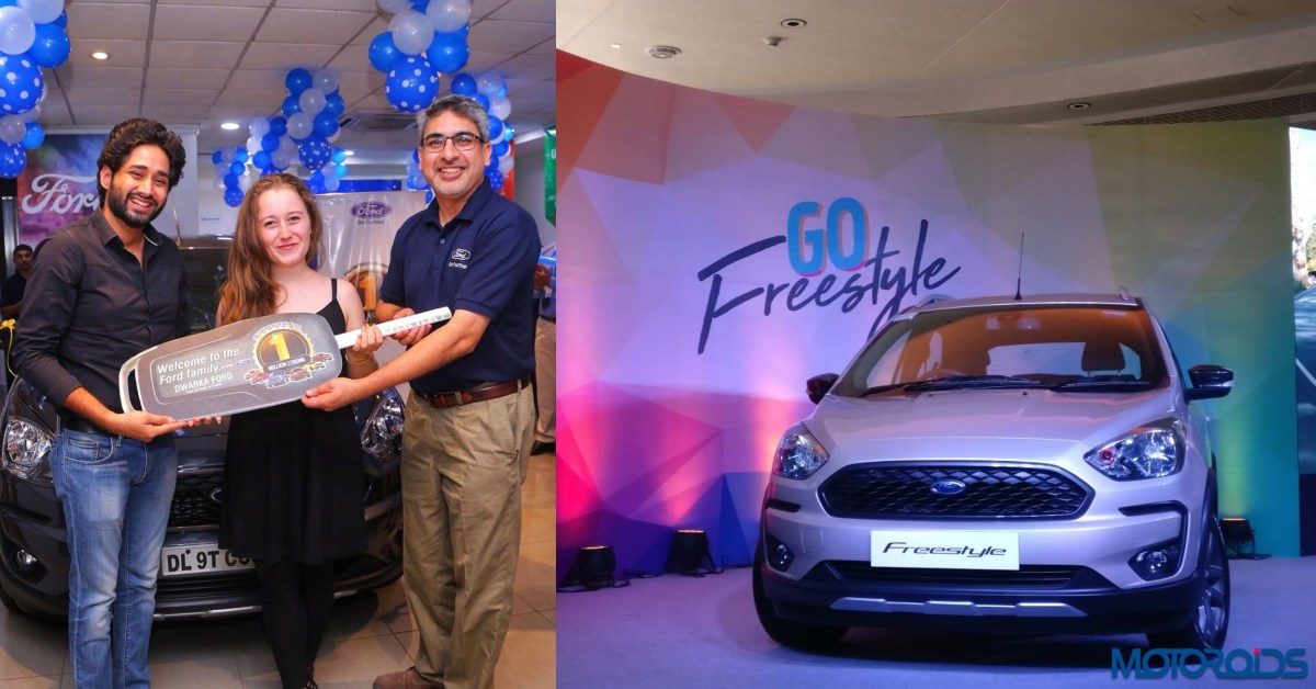 Ford India Delivers One Millionth Vehicle Nikhil Kakkar From New Delhi Takes Delivery Of The Freestyle