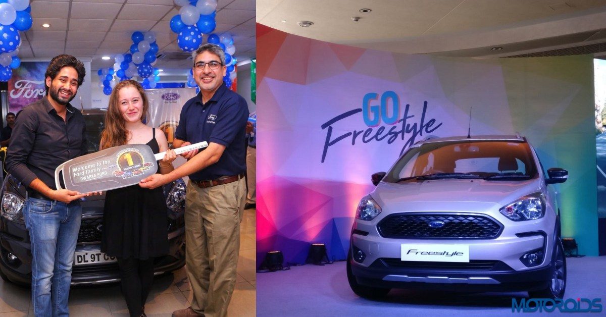 Ford India Delivers One Millionth Vehicle Nikhil Kakkar From New Delhi Takes Delivery Of The Freestyle