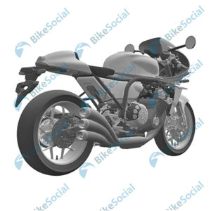 Honda Six Cylinder Retro Motorcycle Patent Images