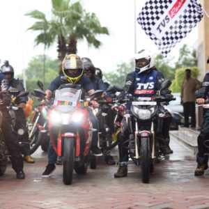 TVS Apache Owners Groups Ride To ‘Race to the Clouds’ Flagged Off From New Delhi