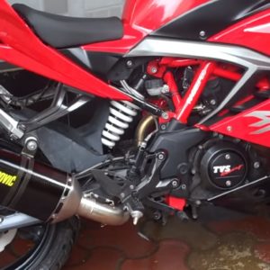 TVS Apache RR Akrapovic Exhaust