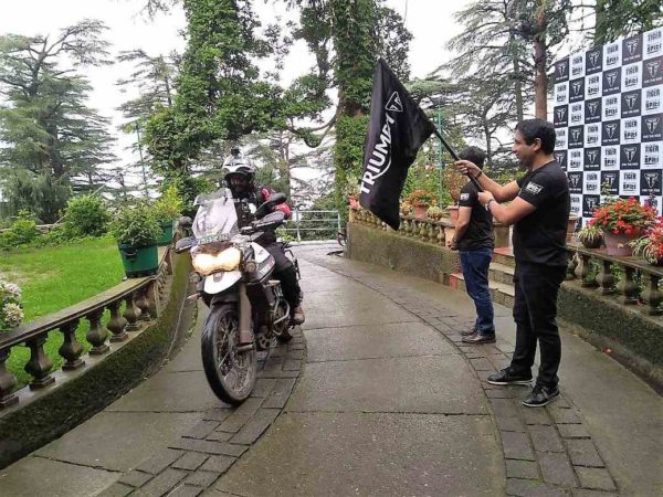 Triumph Spiti Trails  Flag Off