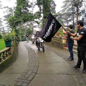 Triumph Spiti Trails  Flag Off