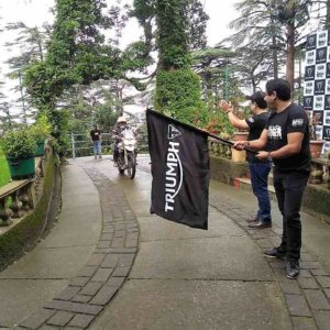 Triumph Spiti Trails  Flag Off