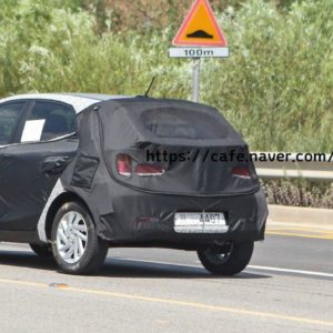 Hyundai GrandI replacement spy shot rear