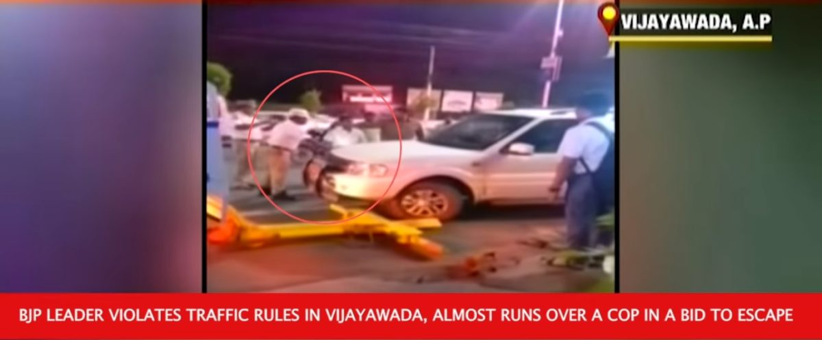 Politician Almost Runs Over A Traffic Cop To Evade Traffic Rule Violation Fine Feature Image