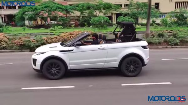 Range Rover Evoque Convertible review side conversion down