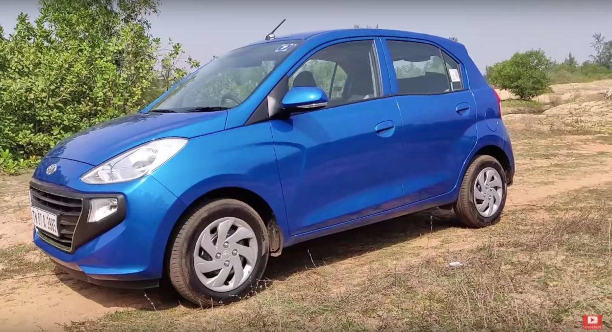 All new Santro side quarter