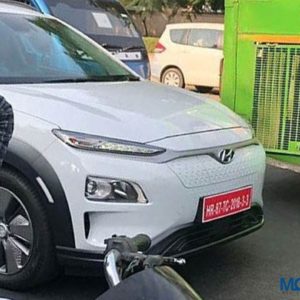 Hyundai Kona EV Spied Testing Front View