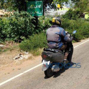 New TVS Wego spied rear