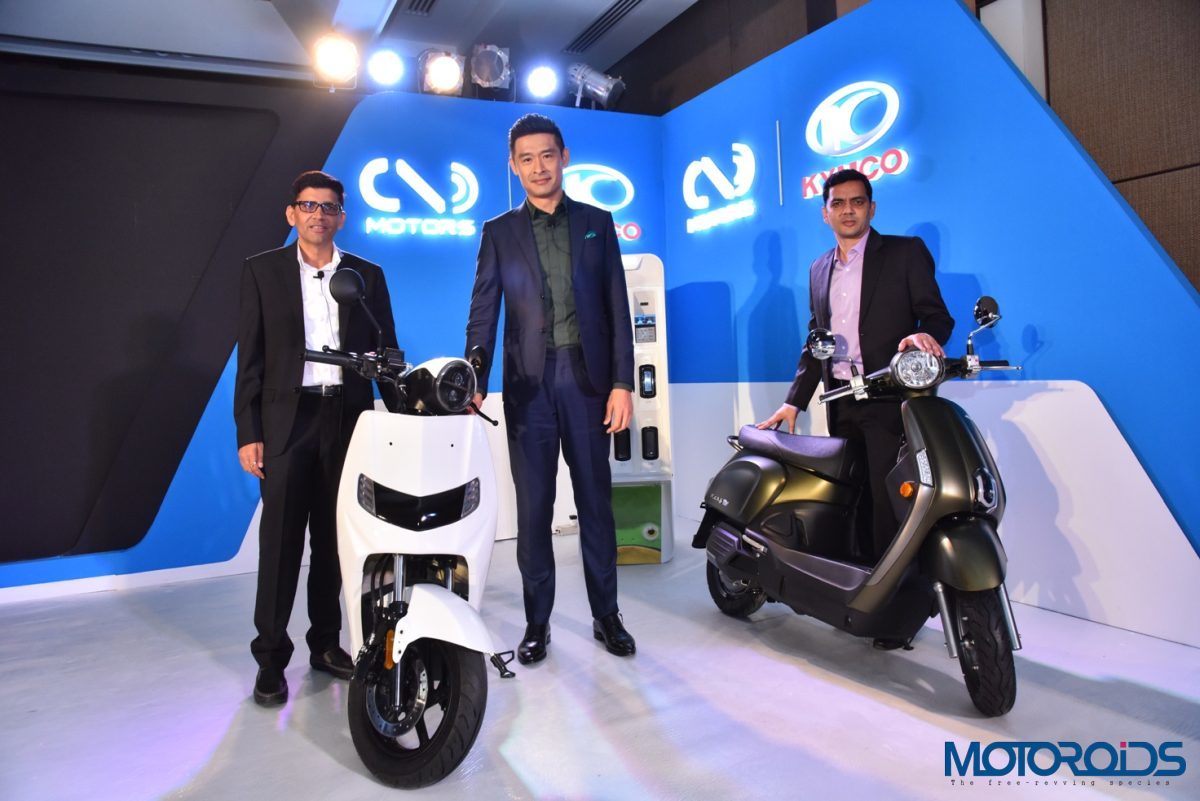 ParveenKharbandVijayChandrawat,Co Founders,TwentyTwoMotorsandAllenKo,Chairman,KYMCO