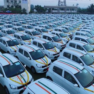 Savji Dholakia gifts cars lined up