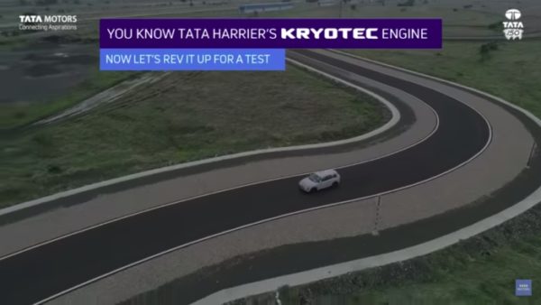 Tata Harrier test track