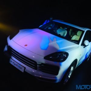 Third Generation Porsche Cayenne Launch e hybrid front quarter