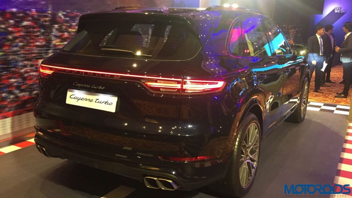 Third Generation Porsche Cayenne Launch turbo rear quarter