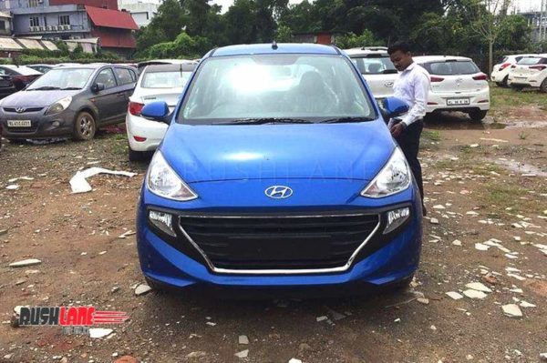 hyundai santro blue spied