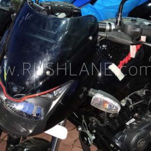 bajaj pulsar  red black edition headlight