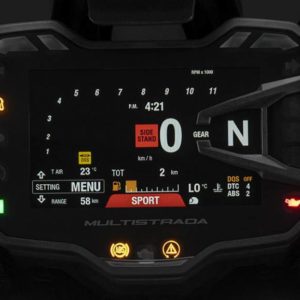 Ducati Multistrada  instrument console