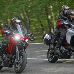 Multistrada  red and grey rolling