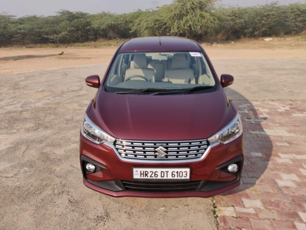 New  Maruti Suzuki Ertiga Head on view