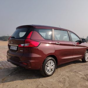 New  Maruti Suzuki Ertiga rear three quarters