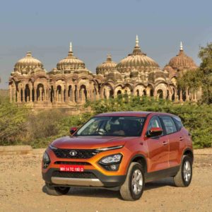 Tata Harrier front left three quarters