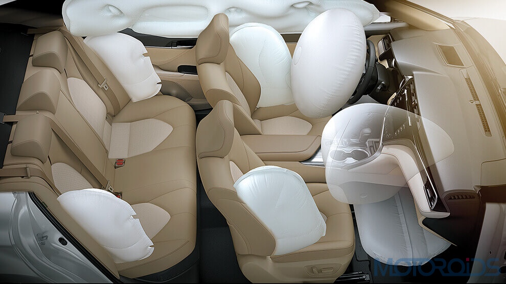 2019 Toyota Camry Hybrid India airbags big (1)