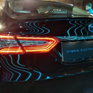 Toyota Camry Hybrid tail light pattern