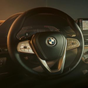 BMW  series facelift steering wheel