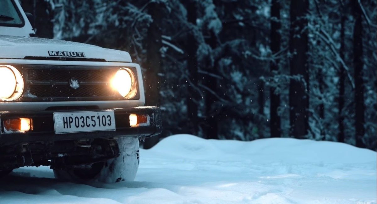 Maruti Gypsy in Snow