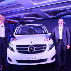 Mercedes Benz V Class launch white front