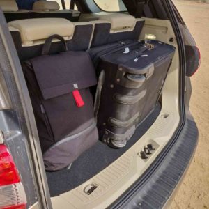 Ford Endeavour boot space with rows up