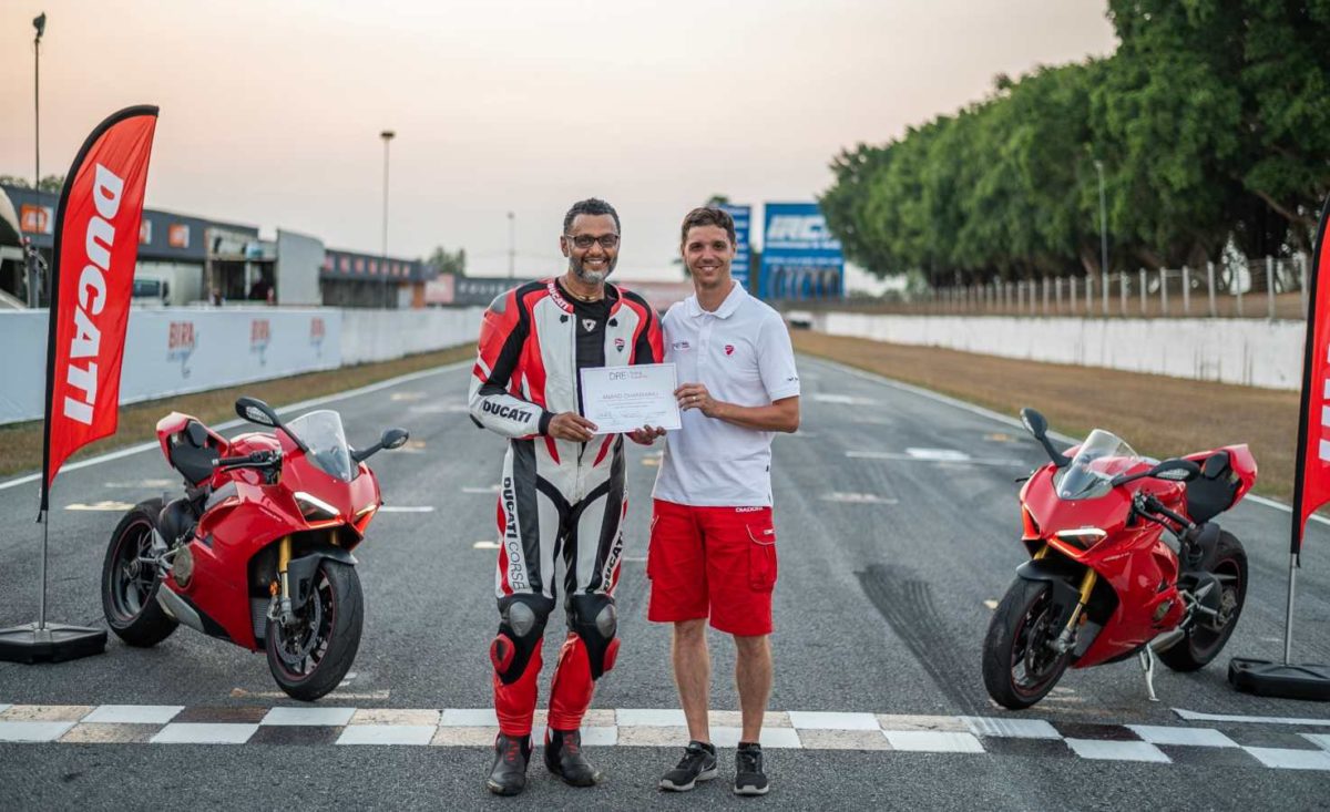 Anand Dharmaraj Ducati DRE trainer Anand Dharmaraj Ducati DRE trainer