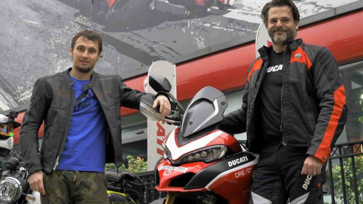 Karel Abraham in Rajasthan Ducati Dream Tour